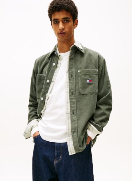 Logo Relaxed Fit Corduroy Shirt